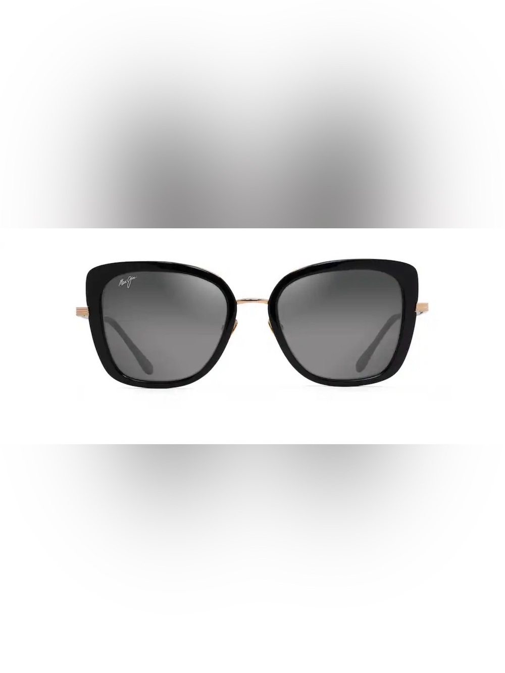 Maui Jim Black Frame with Gold Bridge Women's Sunglasses